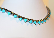 Turquoise Spike Necklace