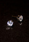 Cristal Clear Sparkler Studs Cubic Zirconia Post Earrings