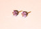 Pink Cristal Clear Sparkler Studs Cubic Zirconia Post Earrings