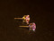 Pink Cristal Clear Sparkler Studs Cubic Zirconia Post Earrings