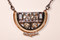 Art Deco Eleanor Rhinestone Necklace with Silver and Golden Accents 