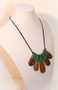 Wooden Palm Tree Necklace 