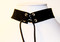 Black Suede Choker Necklace with Corset Ties