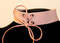 Dusty Pink Suede Choker Necklace with Corset Ties 