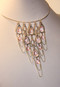 Pink Chandelier Drops Coil Necklace