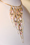 Pink Chandelier Drops Coil Necklace