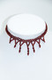 Red Goth Beaded Choker 