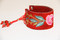Red embroidered cuff