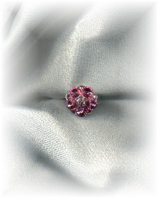 Pink Rhinestone Cocktail Ring