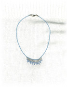 Baby Blue Rain Drops Necklace