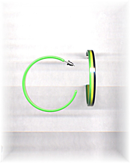 Green Tri-Color Hoops