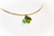 Green Apple Fruit Coil Necklace