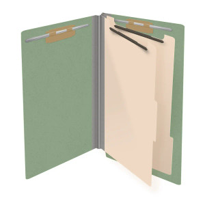 Custom Pressboard Partition Folders -  Type 3 25pt. - End Tab