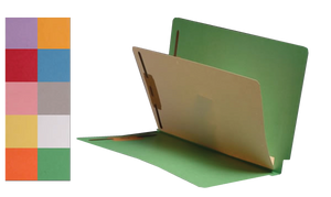 Bulk Economy Color Classification Folders - End Tab - Manila Dividers