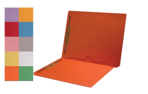 Colored Pocket File Folders - End Tab
