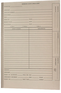 front cover of drawer filing manila patent/trademark folders with no tab, no fasteners