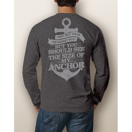 Men's Boating LongSleeve NautiGuy Big Anchor The Water Soul