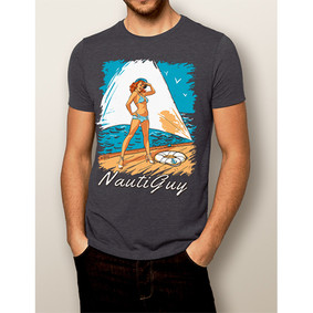 Men's Boating T-shirt - NautiGuy Boating with Redheads