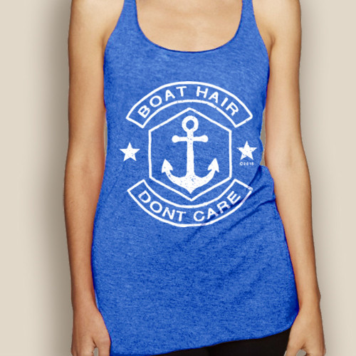 Boating Tank Top WaterGirl Boat Hair Lightweight Racerback The