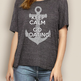 Women's Boating Relaxed Tee- WaterGirl Keep Calm