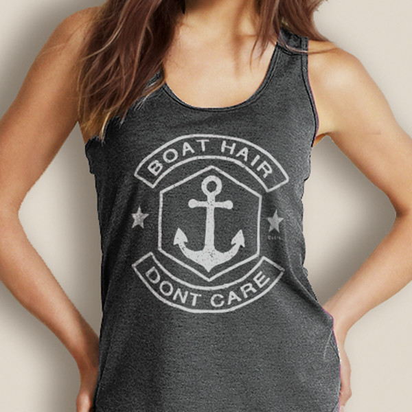 Boating Tank Top WaterGirl Boat Hair Premium Racerback The Water Soul