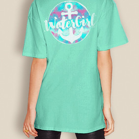WaterGirl Comfort Colors Colourful Short Sleeve Shirt