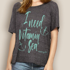 Women's Boating Relaxed Tee- WaterGirl Vitamin Sea