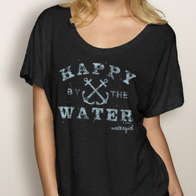 WaterGirl Boating Dolman -Happy By the Water ( More Color Choices)