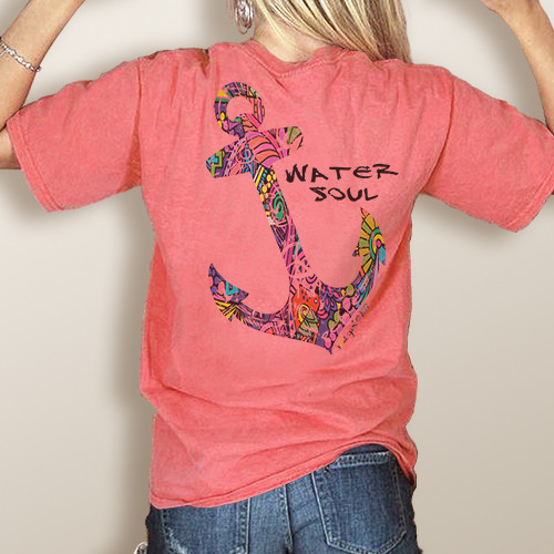 Comfort Colors Pocket Tee Watergirl Water Soul Colorful More