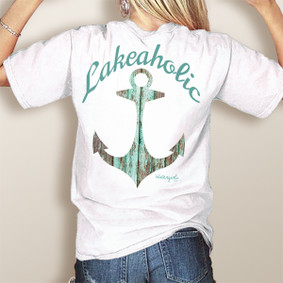 WaterGirl Lakeaholic- Comfort Colors Pocket Tee (More Color Choices)