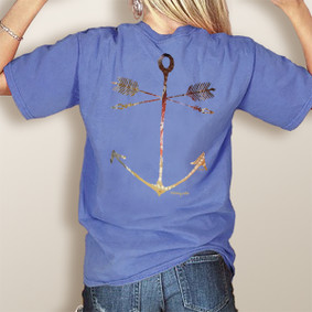 WaterGirl Tribe Anchor- Comfort Colors Pocket Tee (More Color Choices)
