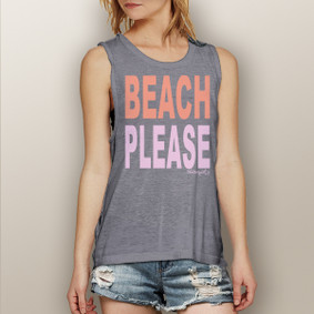 Beach Please -  Muscle Tank (more color options)