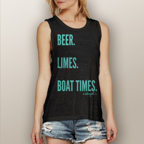 Beer Limes & Boat Times -  Muscle Tank (more color choices)