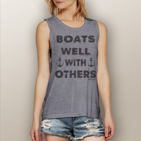 Boats Well With Others -  Muscle Tank (more color choices)