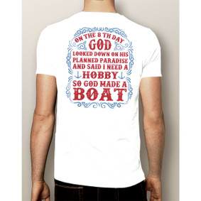 Men's Boating T-Shirt - God Made Boat (More Color Choices)