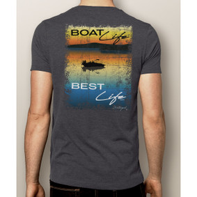 Men's Boating T-Shirt- Boat Life Best Life (More Color Choices)