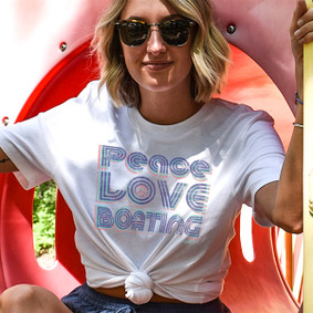 Peace Love & Boating - Watergirl T-Shirt (more color choices)