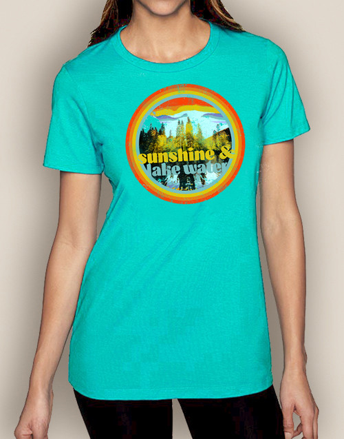 Women S Boating T Shirt Sunshine Lake Water Crew The Water Soul