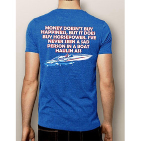 Men's Boating T-Shirt - NautiGuy Happiness Horsepower