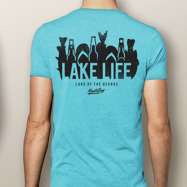 Lake Pontchartrain Louisiana, T-Shirt Small / Navy