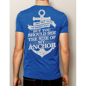 Men's Boating T-Shirt - NautiGuy Big Anchor ( More Color Choices)