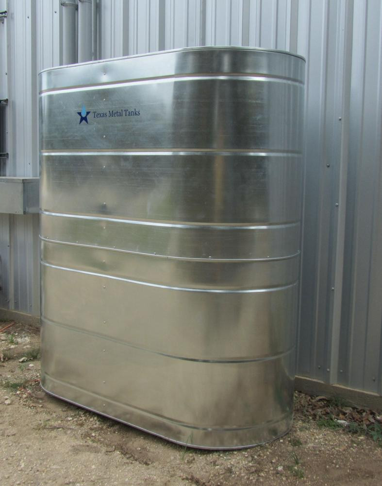 467 Gallon Slimline Galvanized Steel Water Storage Tank 60 L X 30