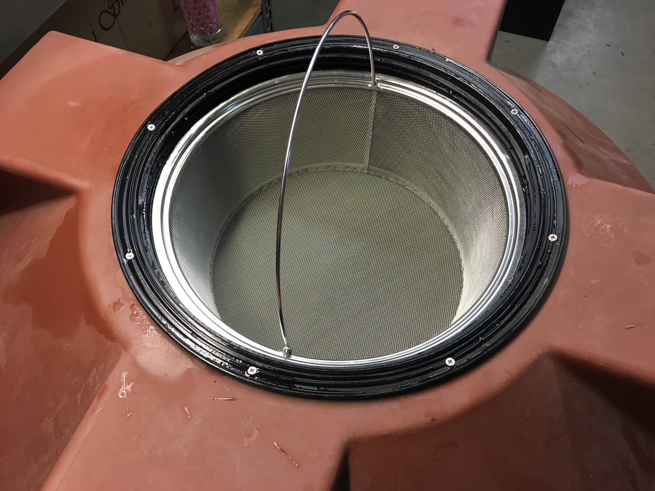 16" Stainless Steel Filter Basket w/ Lifting Handle