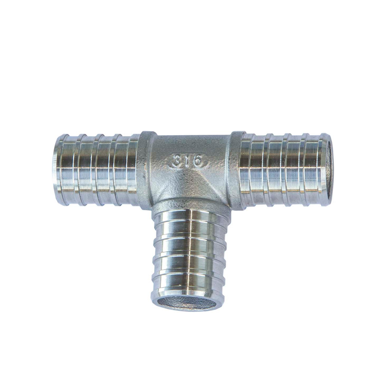PEX Tee Connector 316 Stainless Steel (Package of 10) Rain