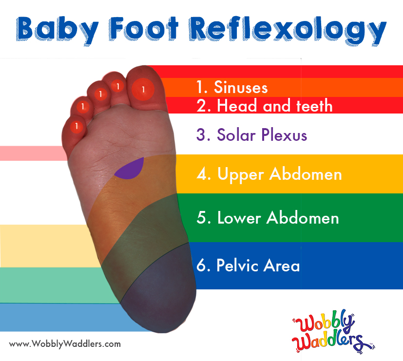 Baby Reflexology Foot Chart