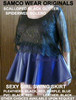 This Blue leather Short swing Skirt can come in other colors and fabrics.