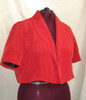 Shrug in Luxurious Peachskin with slightly puffed sleeve. May be orderd lined, or unlined. This one is lined.