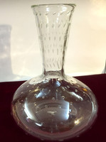 Clear Decanter with air bubbles