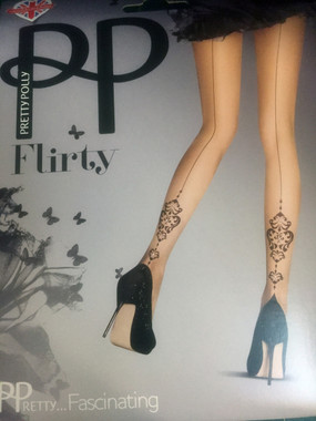 Beautiful Pantyhose with Back Seam and Fancy Decoration, made of Dernier Hose.
•	Dernier hose is run resistant.
