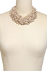 Gorgeous Pearl and Crystal Statement Necklace with Gold Colored Findings, and slightly different larger construction.